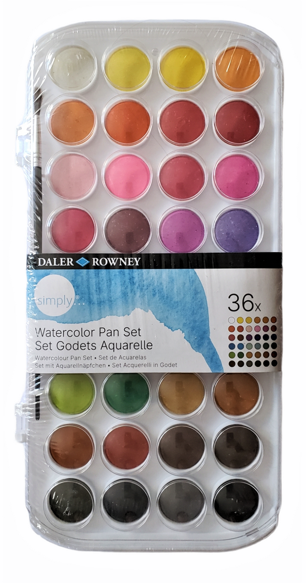 Daler Rowney Watercolor Pan Set – Designaholic Studio Art Supplies