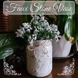 Farmhouse Faux Stone Vase