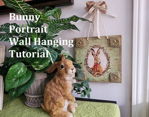 Bunny Wall Hanging Portrait
