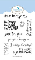 Elizabeth Crafts Clear Stamp: Fashionable Phrases