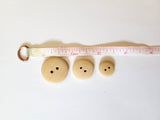 Wood Buttons, 3 sizes, unfinished
