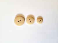 Wood Buttons, 3 sizes, unfinished