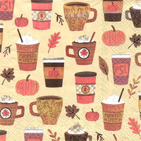 Autumn Drinks Napkin Set - Cocktail