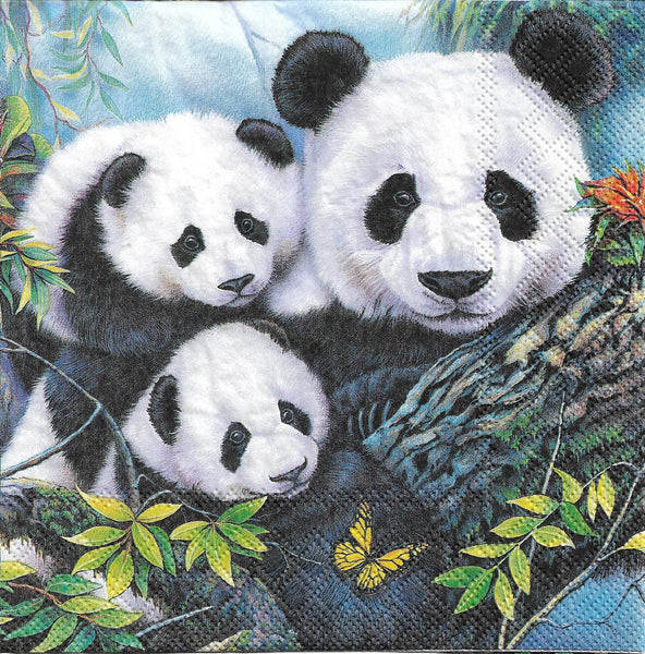 Panda Family Napkin Set