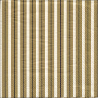 Brown Stripes Napkin Set - Lunch