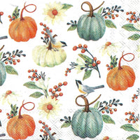 Pretty Pumpkins Napkin Set - Cocktail