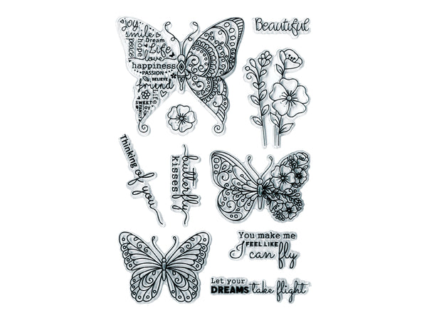 Clear Stamp: Butterfly Kisses