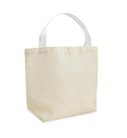 Canvas Tote Bag, Blank, 11.75" x 8" x 4"