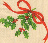 Holly Sprig Napkin Set