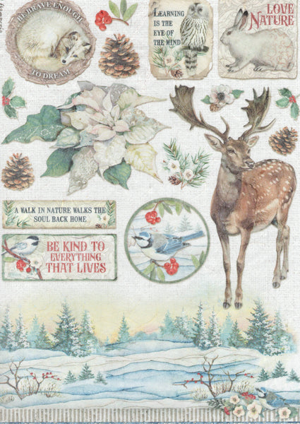 Christmas Winter Rice Paper