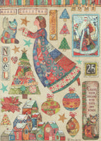 Quilted Christmas Rice Paper