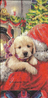 Puppy with St. Nick Napkin Set - Pocket Size