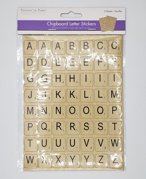 Chipboard Letter Stickers
