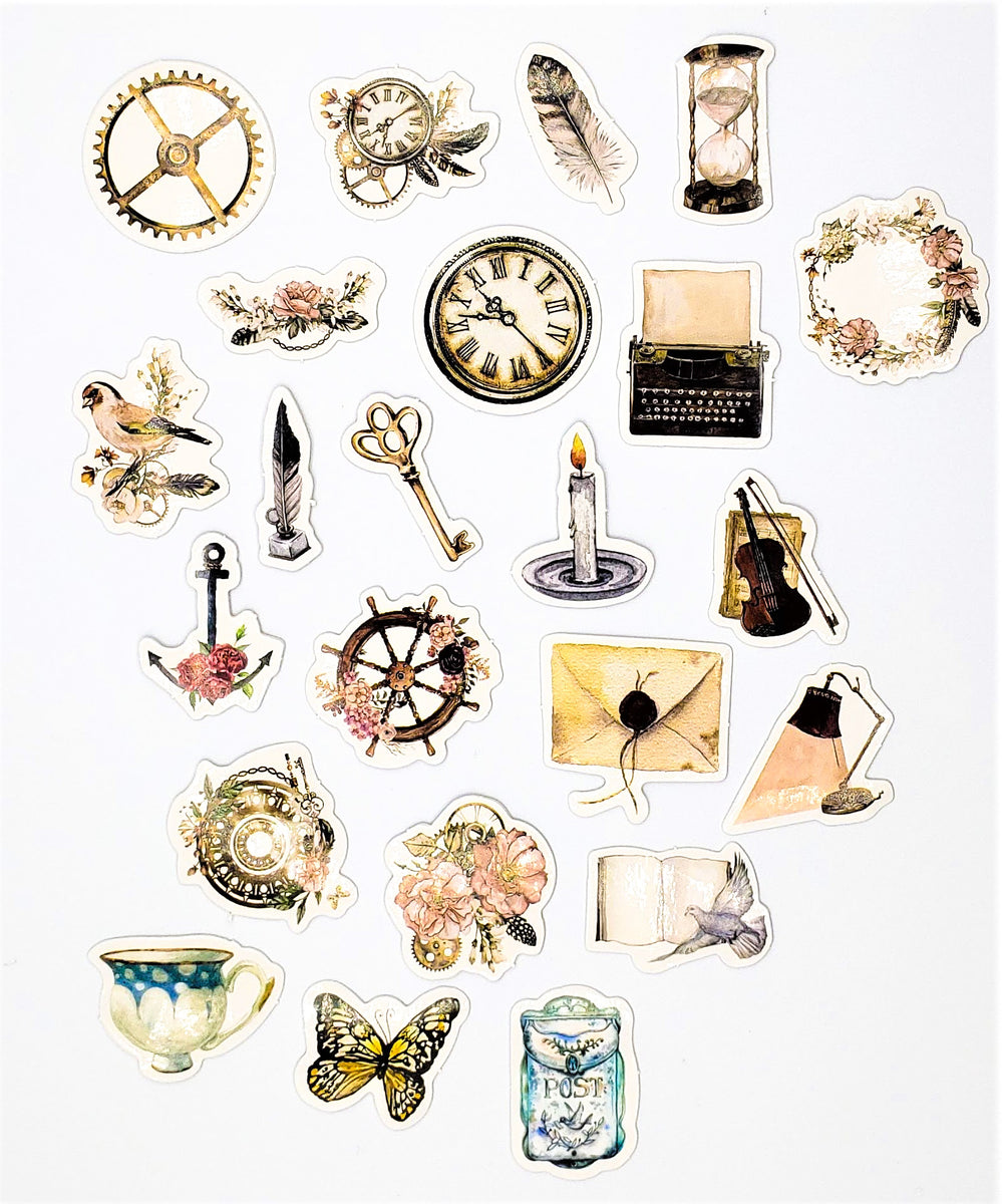 Steampunk Stickers – Designaholic Studio Art Supplies