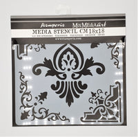 Scroll Work Stencil