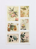 Vintage Postage Stamp Sticker Set