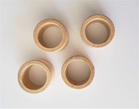 Napkin Ring Set - Unfinised Wood