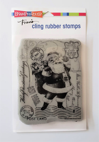 Stampendous Cling Stamp - Santa Claus Post Card
