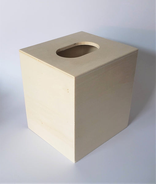 Wood Tissue Box  - Unfinished