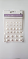 White Pearl Flatback Embellishments