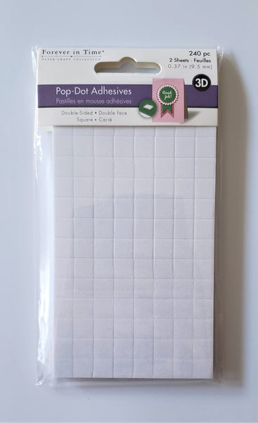 Pop Dot Adhesives, Square - 0.37"