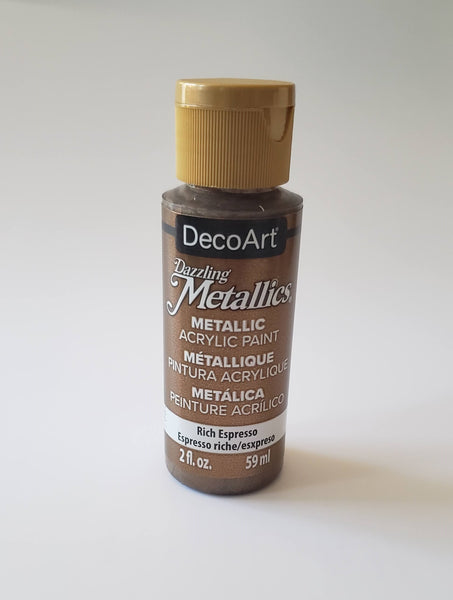 Decoart Dazzling Metallics 2 oz. Shimmering Silver Acrylic Paint