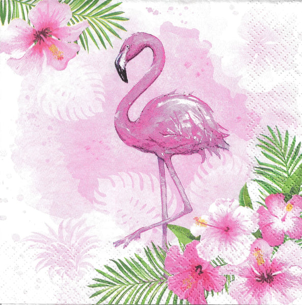 Watercolour Flamingo Napkin Set