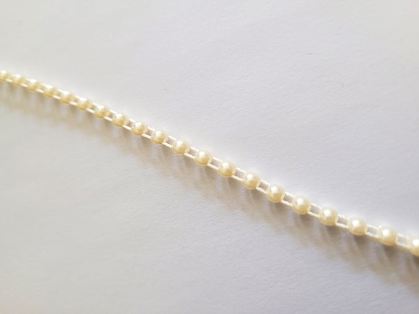 Fused Pearl Embellishments, Flat Backed - Ivory