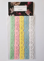 Paper Lace Border Embellishments, 8 colourways available