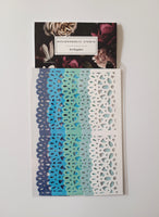 Paper Lace Border Embellishments - Wide, 8 colourways available