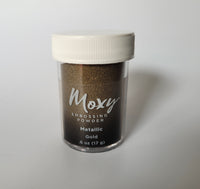 Moxy Embossing Powder - Metallic Finish Gold or Silver