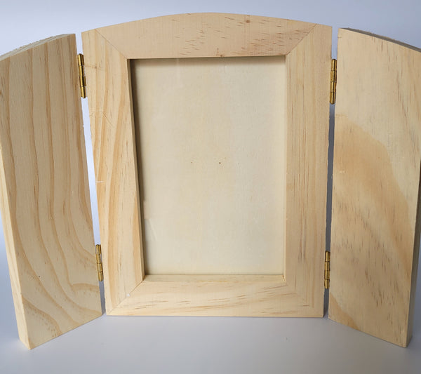 Wood Frame, Tri-Fold Screen - Unfinished