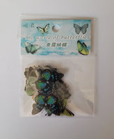 Butterflies Stickers, clear back