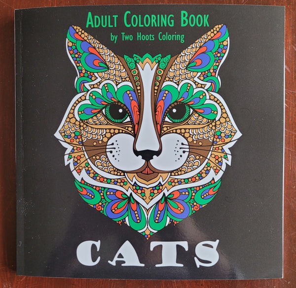 Cats Adult Colouring Book