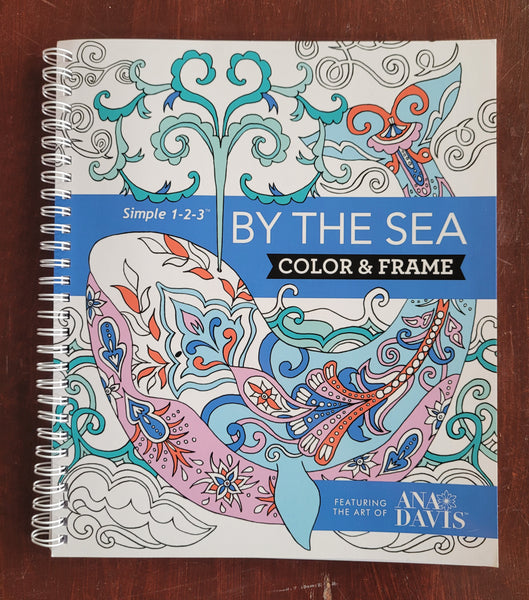 By the Sea, Color and Frame Adult Colouring Book