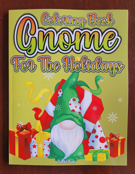 Gnome for the Holidays Adult Colouring Book