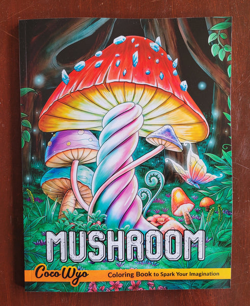 Mushrooms Adult Colouring Book