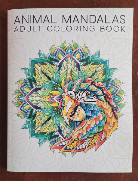 Animal Mandalas Adult Colouring Book