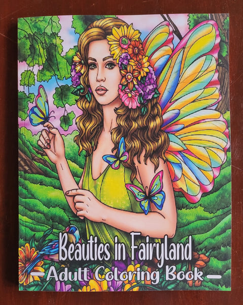 Beauties in Fairyland Adult Colouring Book
