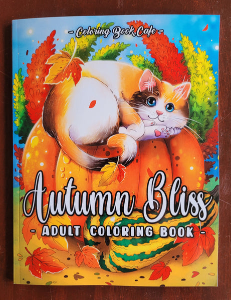 Autumn Bliss Adult Colouring Book