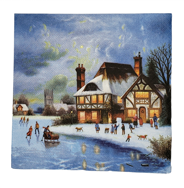 Winters Eve Napkin Set - Lunch