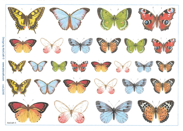 Butterfly Collection Rice Paper