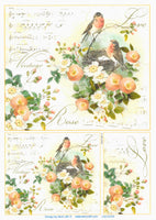 Musical Nesting Birds Rice Paper