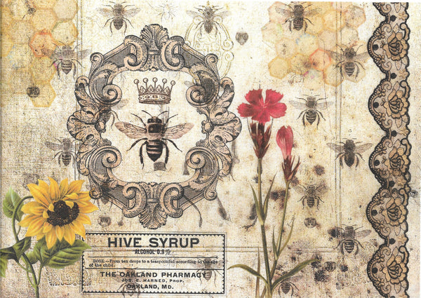 Hive Syrup Decoupage Paper by Decoupage Queen