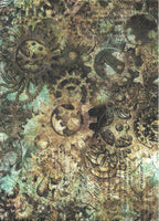 Gears Decoupage Paper by Decoupage Queen