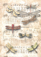 Dragonfly Song Decoupage Paper by Decoupage Queen