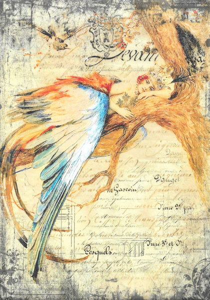 Feather Dream Decoupage Paper by Decoupage Queen