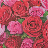 Rose Bouquet Napkin Set - Lunch