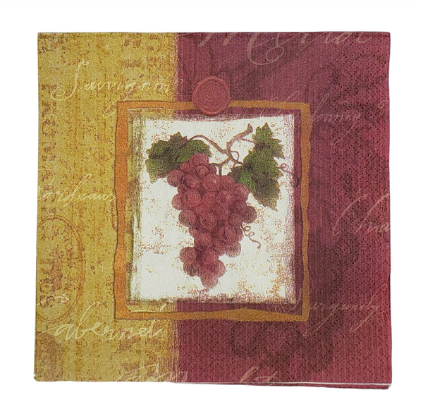 Vineyard Grapes Napkin Set - Lunch