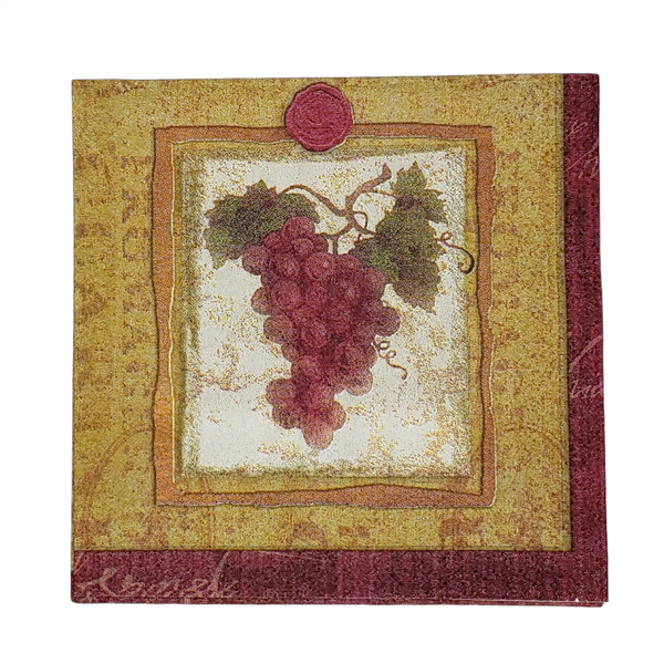 Vineyard Grapes Napkin Set - Cocktail